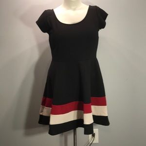 Cap sleeve skater dress